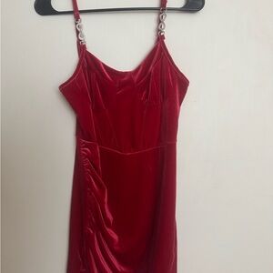 Urban Heritage Red Velvet Night Out Dress